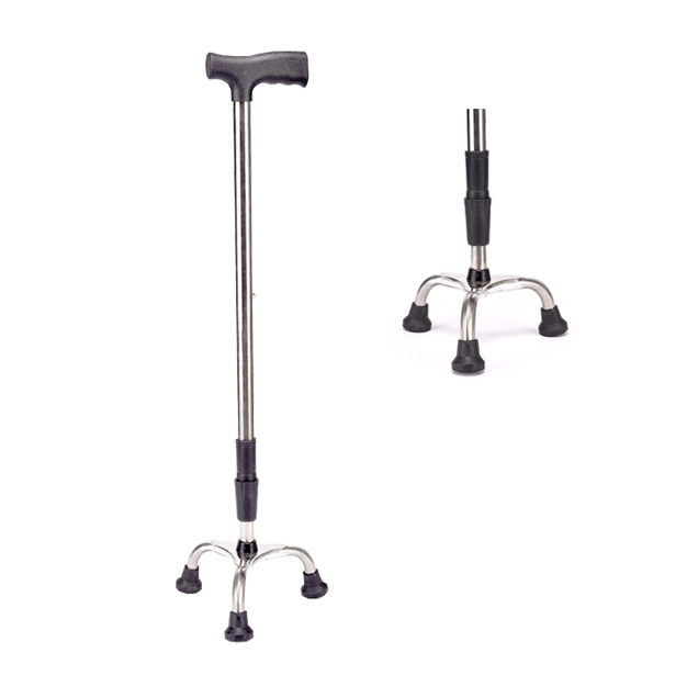ไม้เท้าสแตนเลส 3 ขา Stainless steel walking stick 3 legs สามารถปรับ