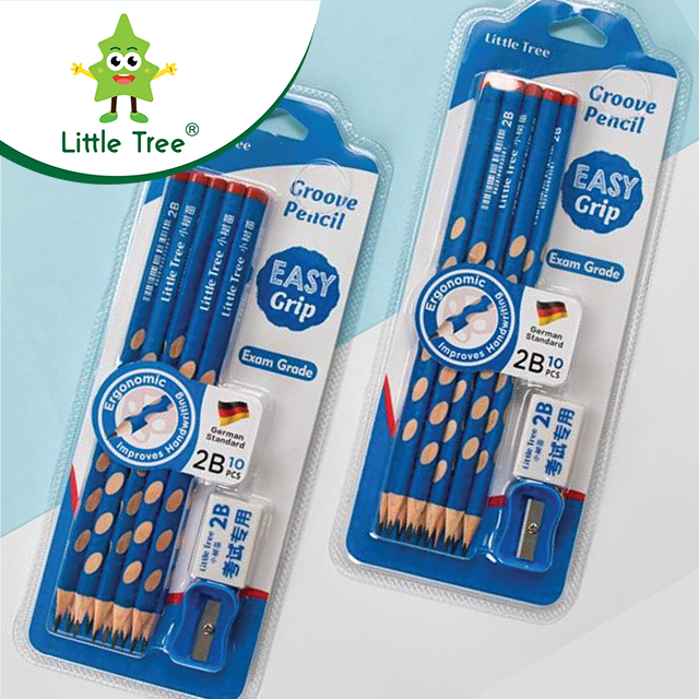 Little Tree ดินสอดำ 2B GROOVE (PENCIL 2B) แพ็ค 24 กล่อง Shopee Thailand