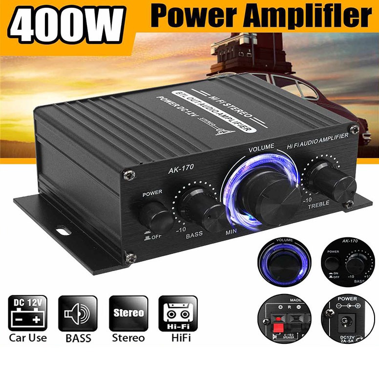 [กรุงเทพและปริมณฑล+COD] เครื่องขยายเสียง 600W สเตอริโอHIFI FM amplifier ...