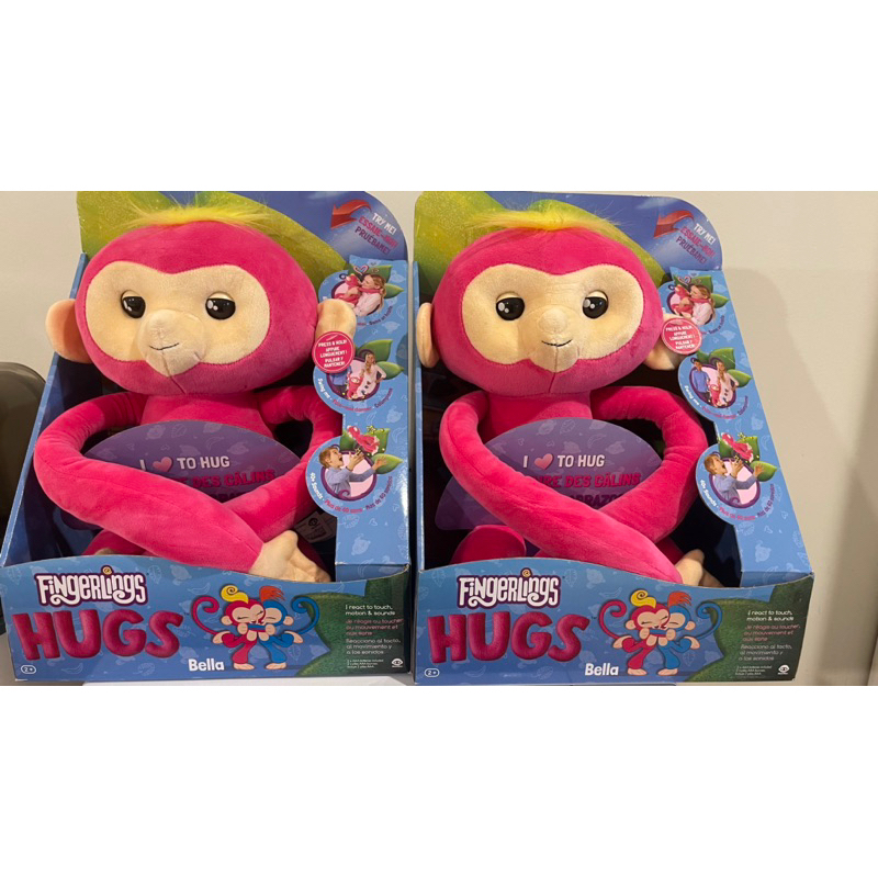 Fingerlings HUGS Bella Pink Interactive Plush Monkey by WowWee Shopee Thailand
