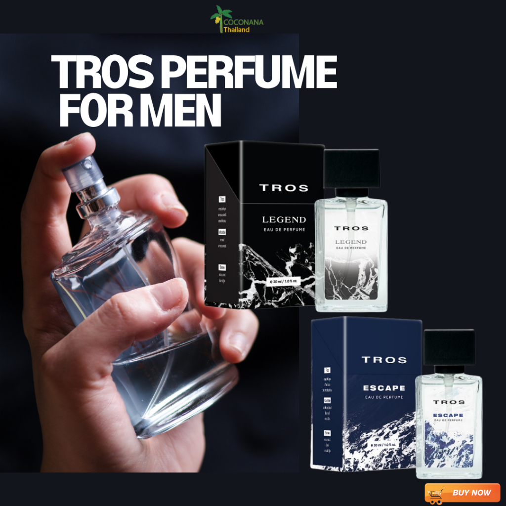 น้ำหอมTros เอสเคป 30 มล. สีฟ้า เเละ Tros เลเจ้นท์ 30 มล. สีดำ น้ำหอม ...