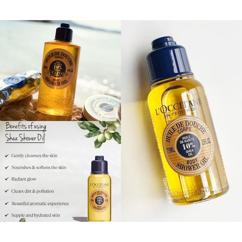 ฉลากไทย L'OCCITANE Shea Fabulous Shower Oil 75 ml. Shopee Thailand