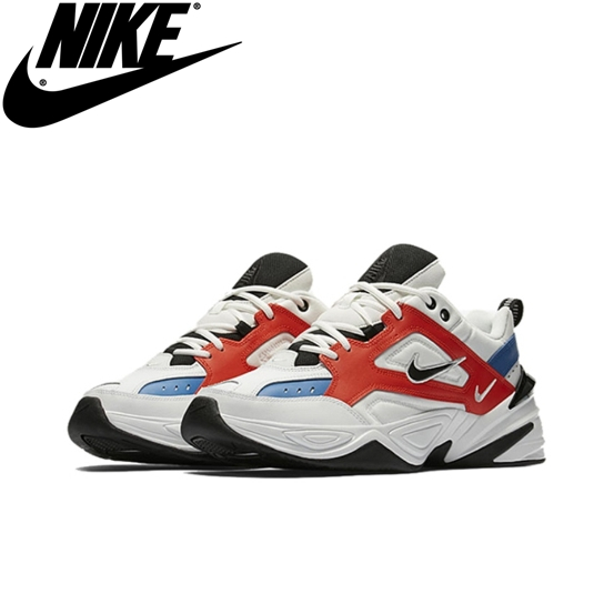 nike tekno white orange