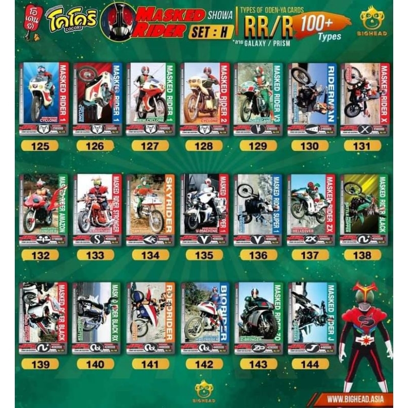 เลือกใบ R (ลายปริซึม) ราคาถูกที่สุด แยก ชุด Kamen Rider Card Cocori ...