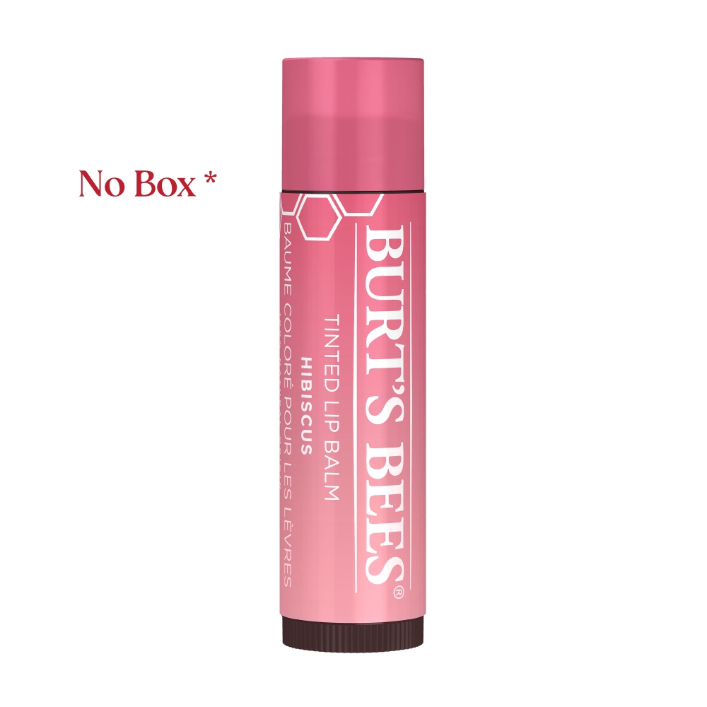(NO BOX) Burt's Bees Tinted Lip Balm Hibiscus 4.25 g Shopee Thailand
