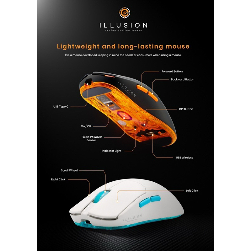 Neolution E-Sport Gaming Mouse ILLUSION เมาส์เกมมิ่ง เมาส์ | Shopee ...