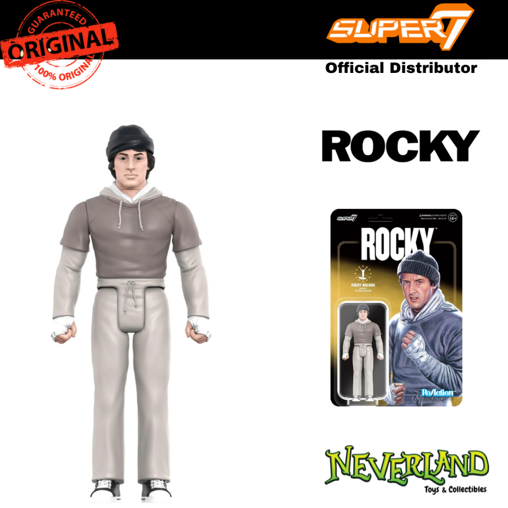 SUPER7 Figurine Rocky Balboa Training 10cm 100% Neuf (Mint Grade