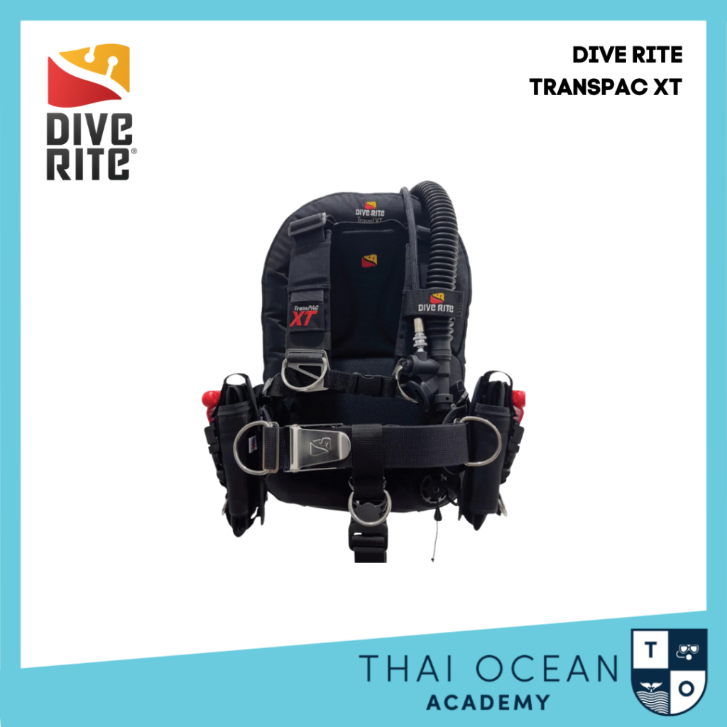 Dive Rite Transpac XT BCD Set บีซีดีแบบวิง น้ำหนักเบา ถุงลม EXP 25lb ...