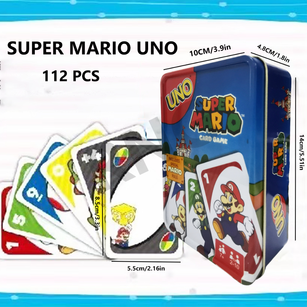 เกมการ์ดUNO Wild / UNO Flip Iron Box Game Classic（แพคเกจกล่องโลหะ ...