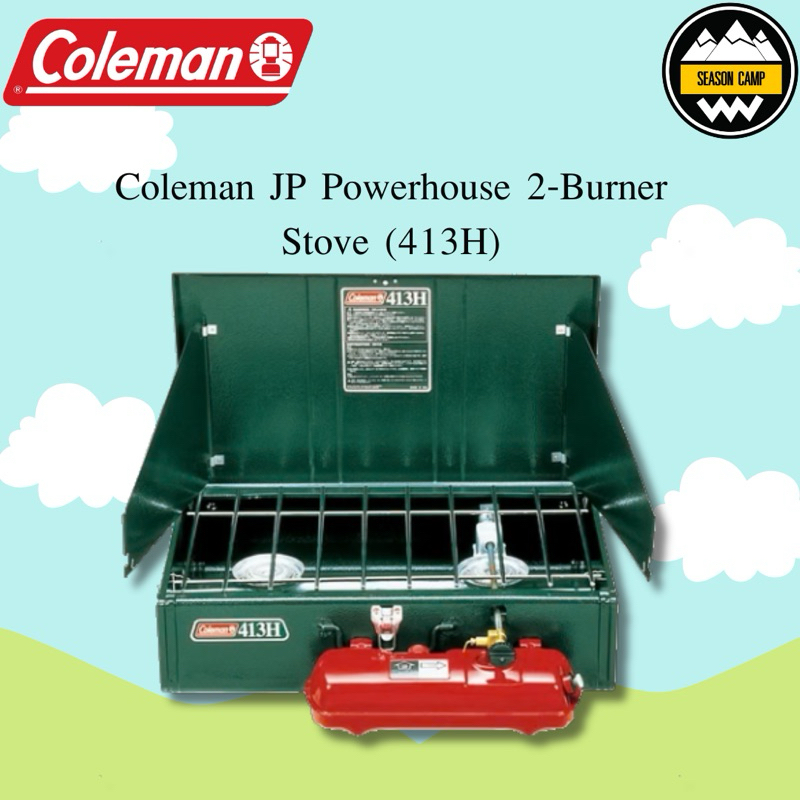 เตาเเก๊ส Coleman JP Powerhouse 2-Burner Stove (413H) | Shopee Thailand