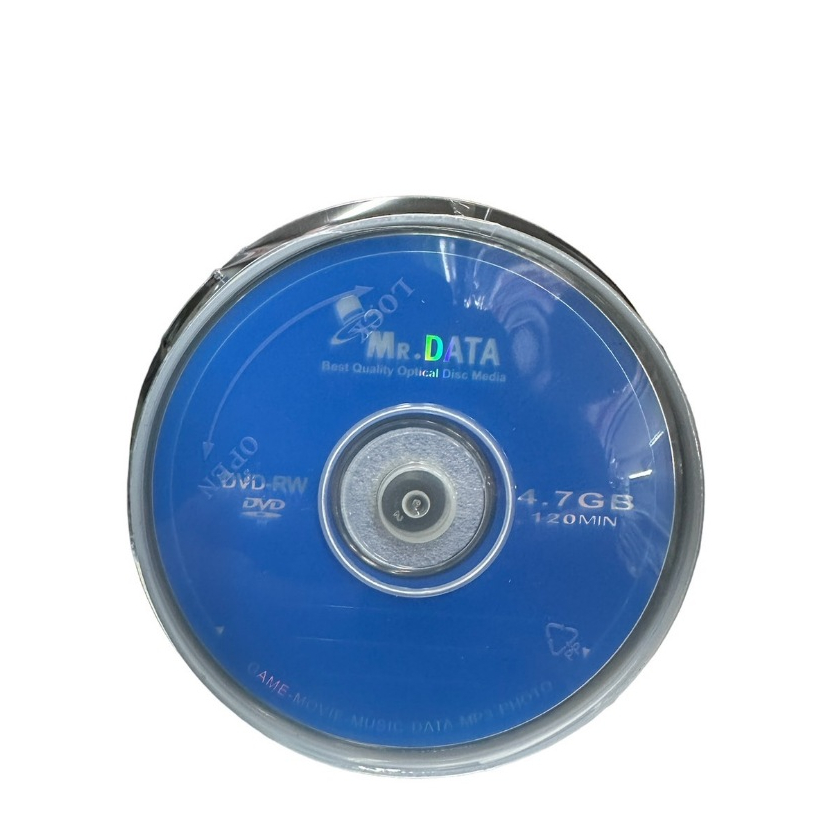 MR. DATA DVD-RW 4.7GB/120min/4X (Pack 10 Discs) สามารถบันทึกไลค์แล้วลบ ...