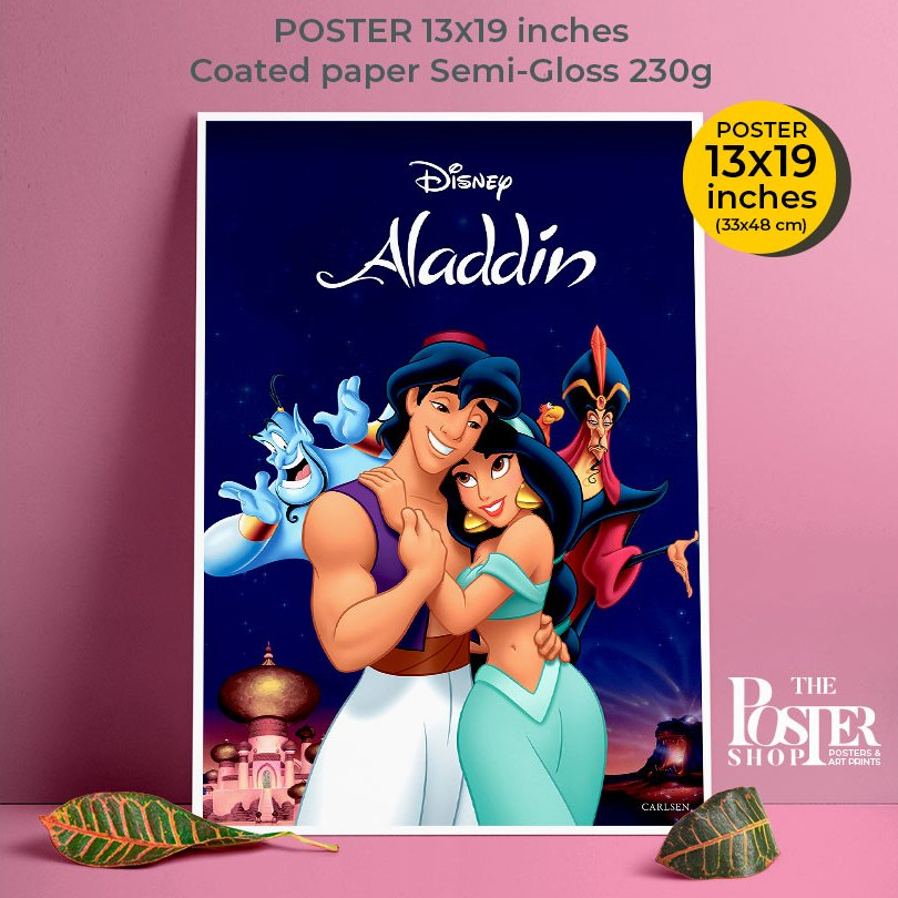 Aladdin Poster โปสเตอร์อะลาดิน ภาพขนาด 33X48 cm (ไม่มีกรอบรูป) | Shopee ...