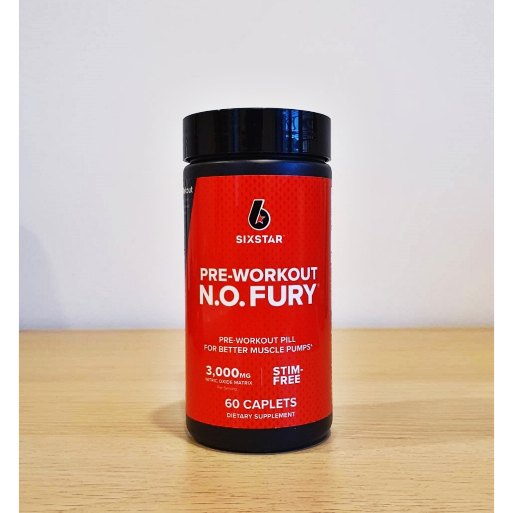 Six Star PreWorkout N.O. Fury (60เม็ด) พรีเวิร์คเอาท์ เพิ่มพละกำลัง
