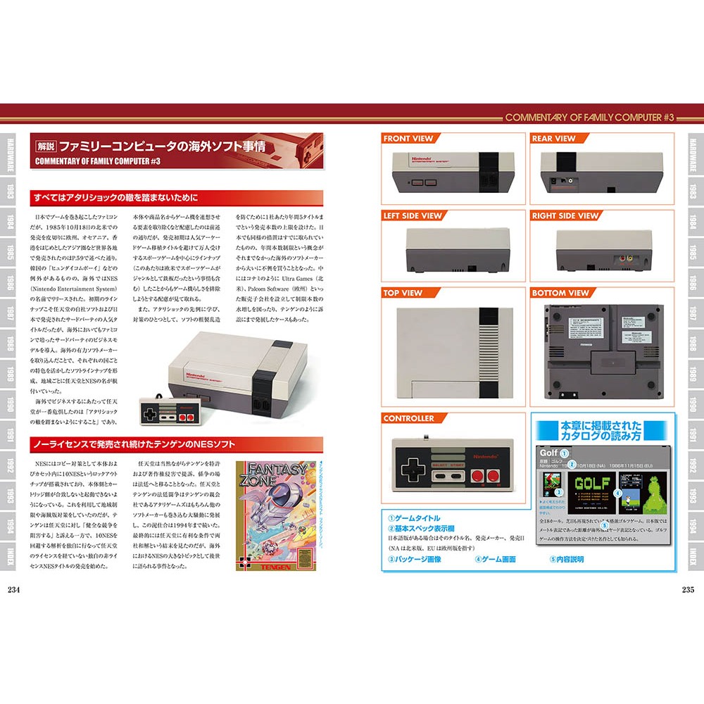 Famicom Computer Perfect Catalog [Enlarged New Edition] หนังสือคู่มือ ...