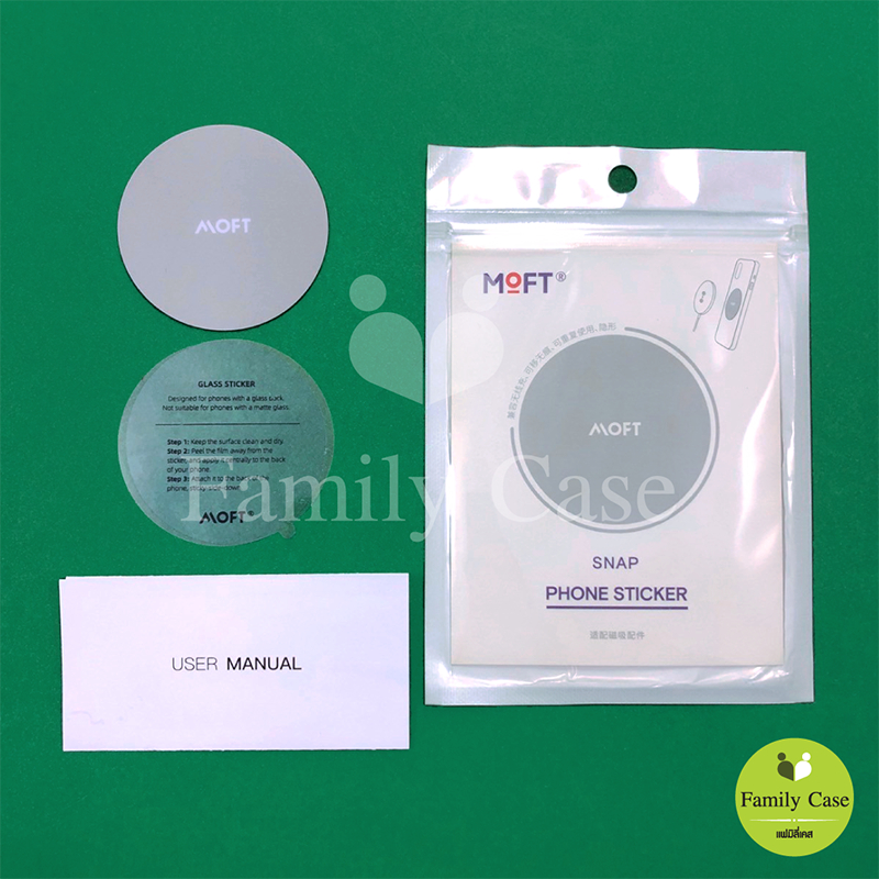แผ่นสติ๊กเกอร์แม่เหล็ก MOFT Snap Phone Sticker (แบบกาว) ติดหลังโทรศัทพ์ ...