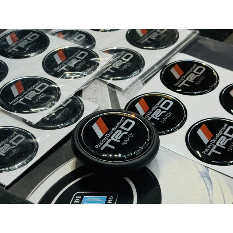 เฉพาะสติกเกอร์ สติ๊กเกอร์ โลโก้แตร TRD NARDI งาน Custom แตร