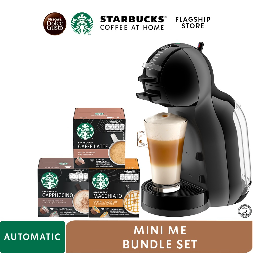 NESCAFE Dolce Gusto BLACK Mini Me Coffee Machine + [Pack of 3