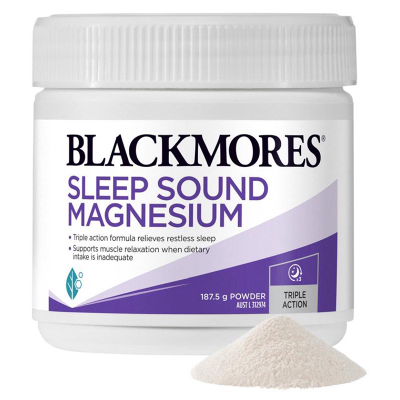 Blackmores Sleep Sound Magnesium Sleep Support Powder 187.5g | Shopee ...