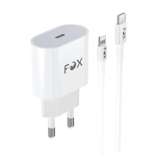 FOX Wall Charger หัวชาร์จอะแดปเตอร์ Type-C กำลังไฟ 20W พร้อมสาย Type-C ...