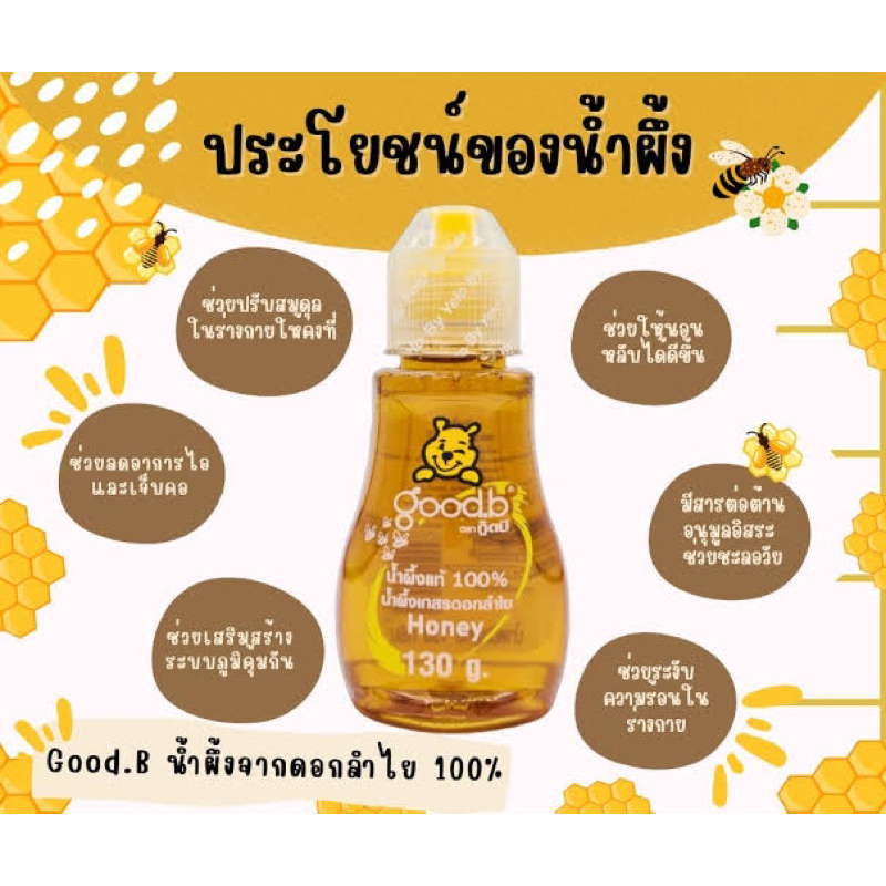 ขนาดพกพา น่ารัก 135กรัม GoodB Honey น้ำผึ้งดอกลำไยชนิดหลอด fl | Shopee ...