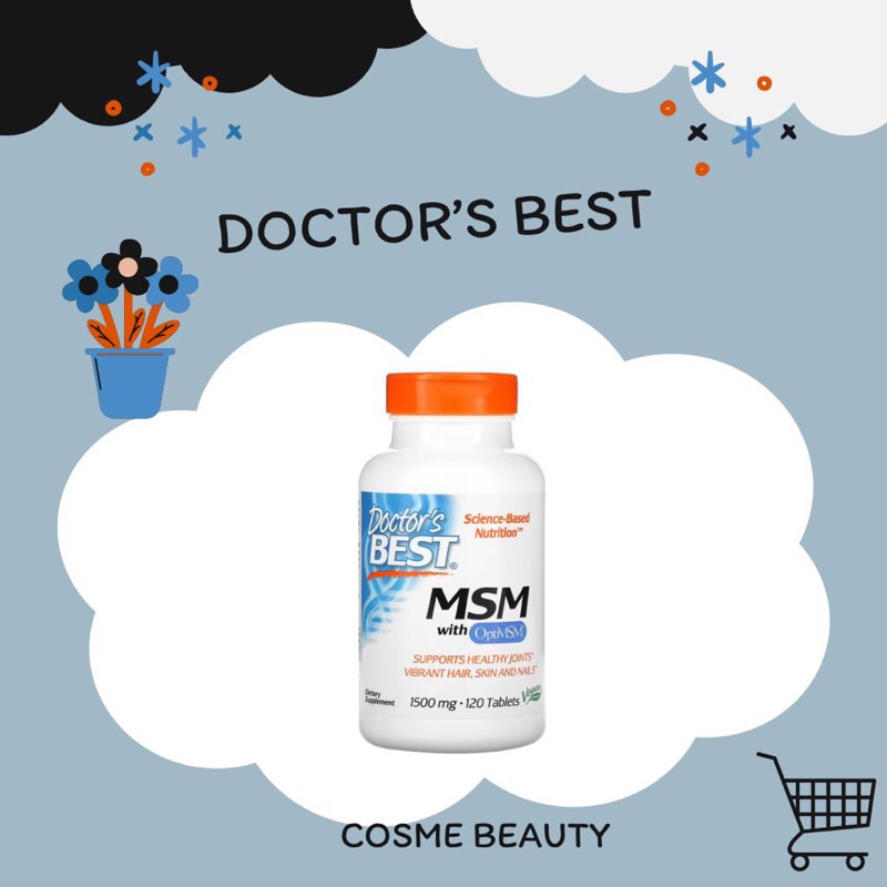 Doctor’s best msm with OptiMSM 1500mg 120 เม็ด(พร้อมส่ง/exp.2026 ...