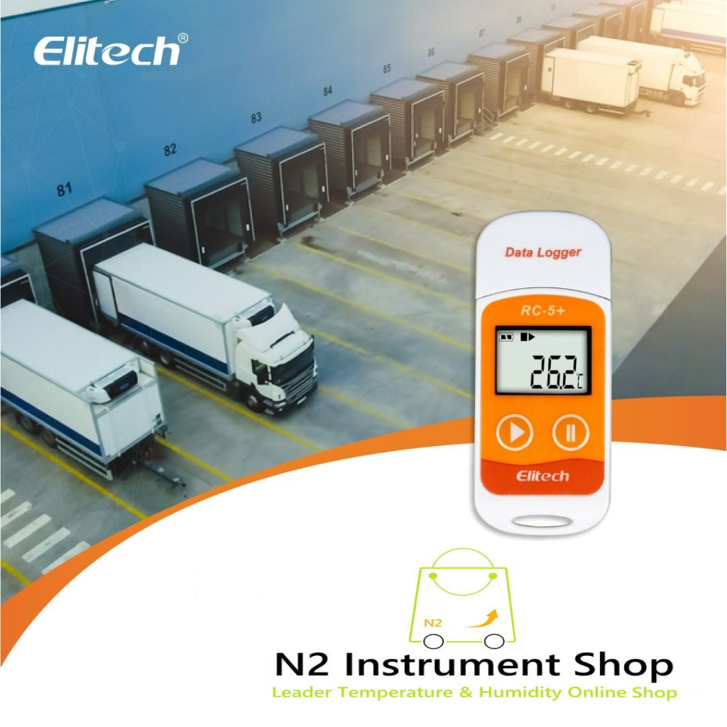 เครื่องวัดและบันทึกอุณหภูมิ Elitech RC-5+ | Shopee Thailand