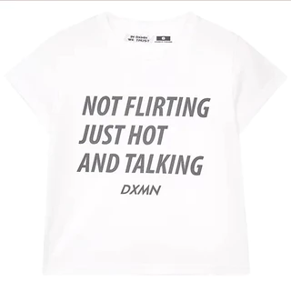 DXMN Clothing "Just hot and talking" Baby tee
