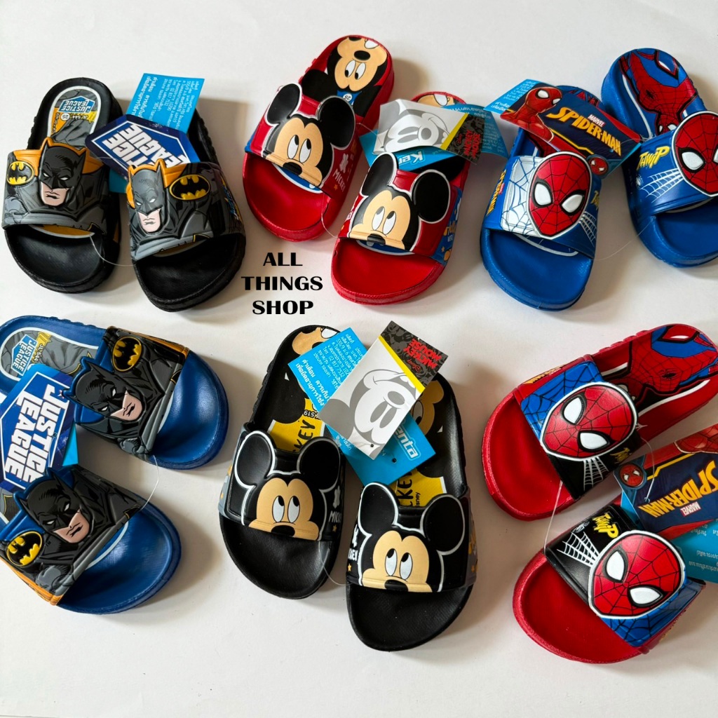 KENTA BATMAN & SPIDERMAN & MICKEY JL544 MK519 SD997 SD999 รองเท้าแตะ ...