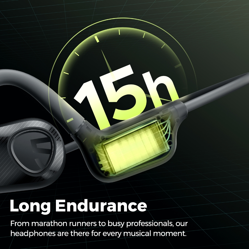 SoundPEATS RunFree Lite2 หูฟังบลูทูธ Open Ear Bluetooth 5.3 หูฟังไร้สาย หูฟังทรง Sport รุ่นใหม่