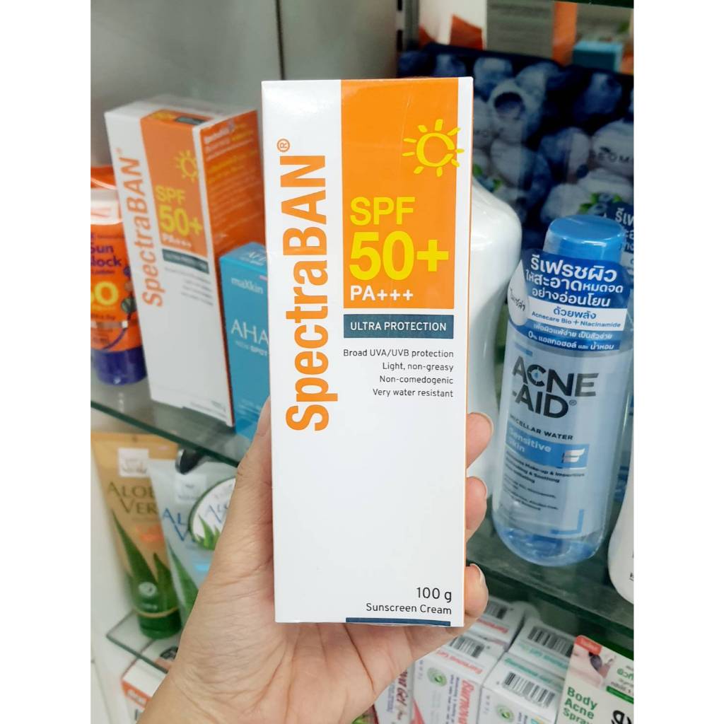 SpectraBAN SPF 50+ PA++ ขนาด 100g แท้ 💯% ️ ตัดราคา exp. 03/25 | Shopee ...
