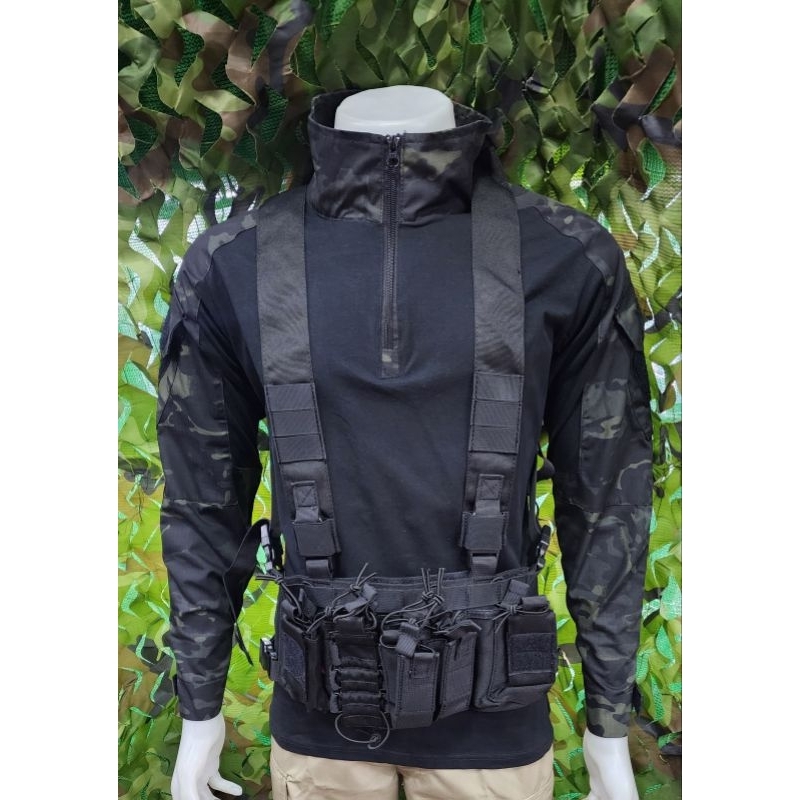 เอี้ยม D3 Chest Rig เสื้อกั๊กD3 Chest Rig Triple กระเป๋า Mag FAST AK AR ...