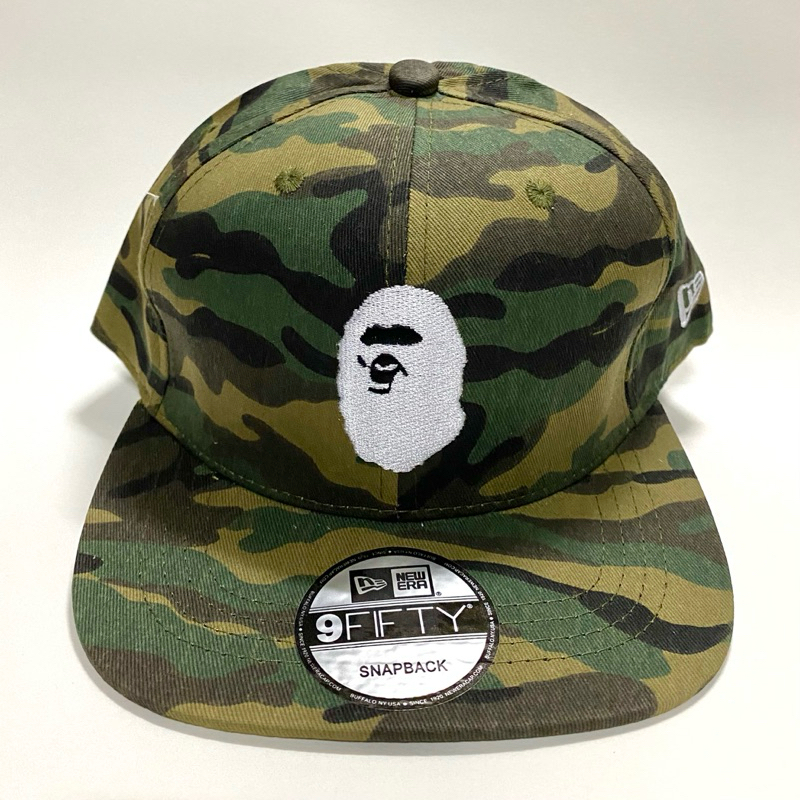 A Bathing Ape Camo Snapback Hat