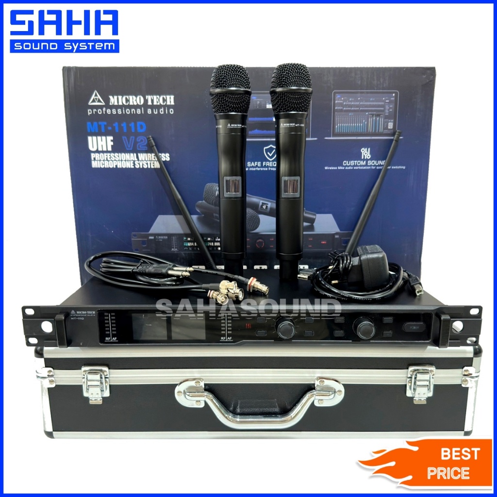 MICROTECH MT-111D V2 Wireless Microphone UHF ไมค์ลอย ไมโครโฟนไร้สาย ...