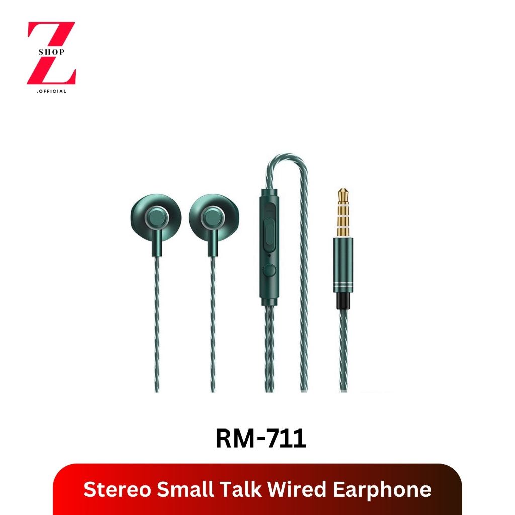 Remax หูฟัง รุ่น RM-711 Wired Earphone หูฟังสมอลทอร์ค ดีไซน์สวย สำหรับ ...