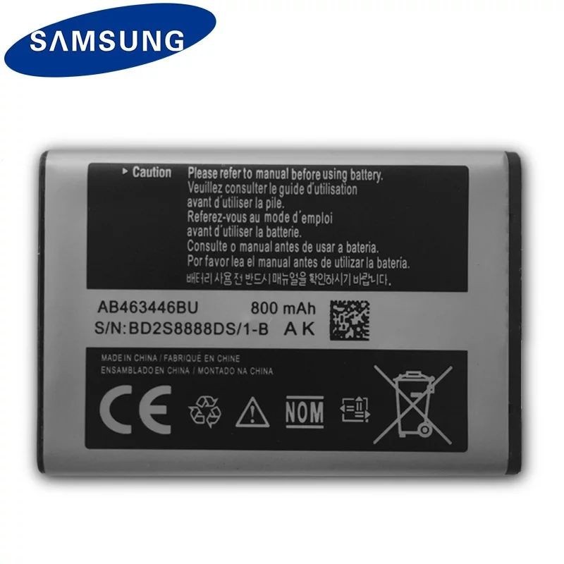 แบตเตอรี่ Battery Samsung AB463446BU AB553446BU สำหรับ Samsung C3300K ...