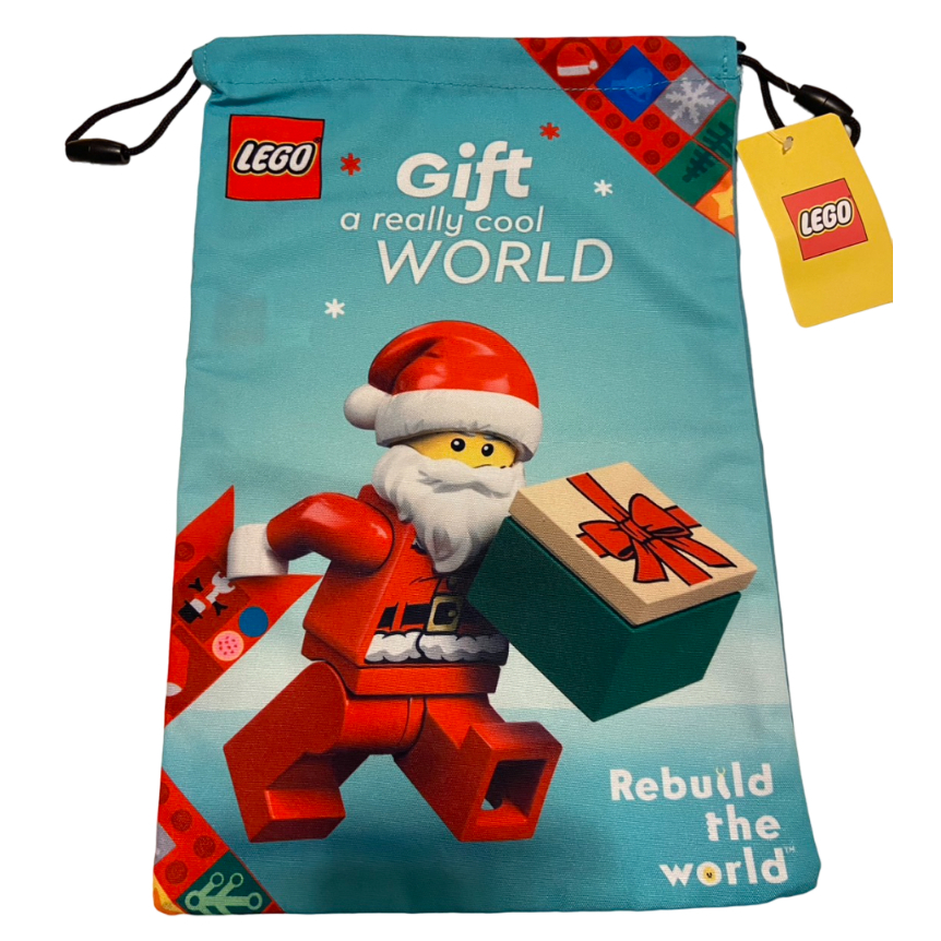 พร้อมส่ง ถุงผ้า เชือกรูด Lego 106153 เลือกลายได้ - Christmas Drawstring ...