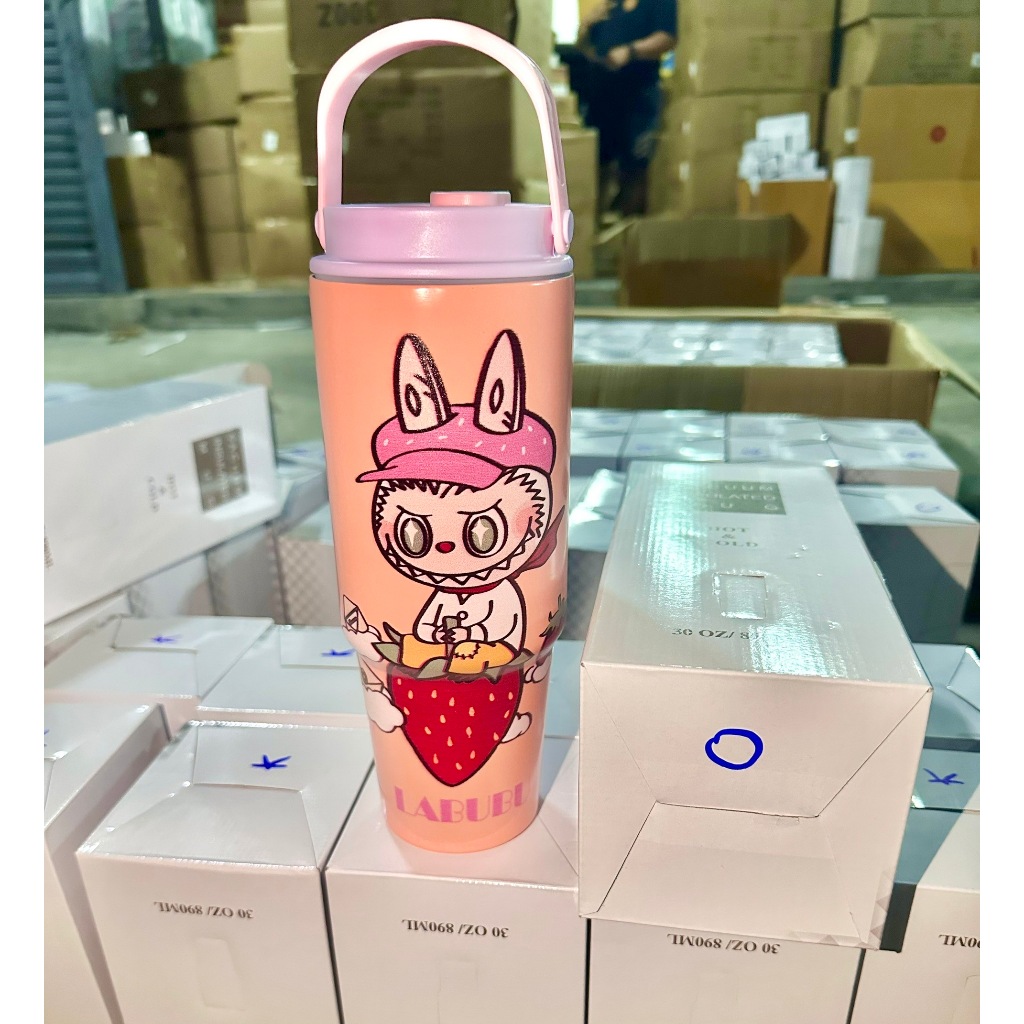 แก้วเยติLabubu แก้วLabubu แก้วลาบูบู้ สแตนเลส 890ml | Shopee Thailand