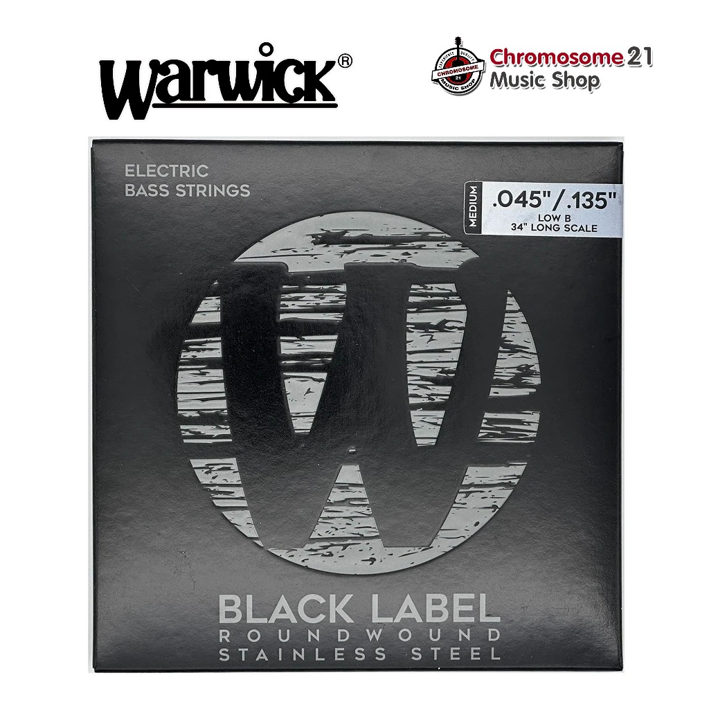 สายเบส Warwick ชุด5สาย .045-.135 / BLACK LABEL - BASS STRING, 5-STRING ...