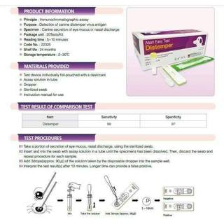 *1เทสต์*Distemper แบ่งขาย DISTEMPER TEST KIT ชุดตรวจสำหรับสุนัข ยี่ห้อ ...