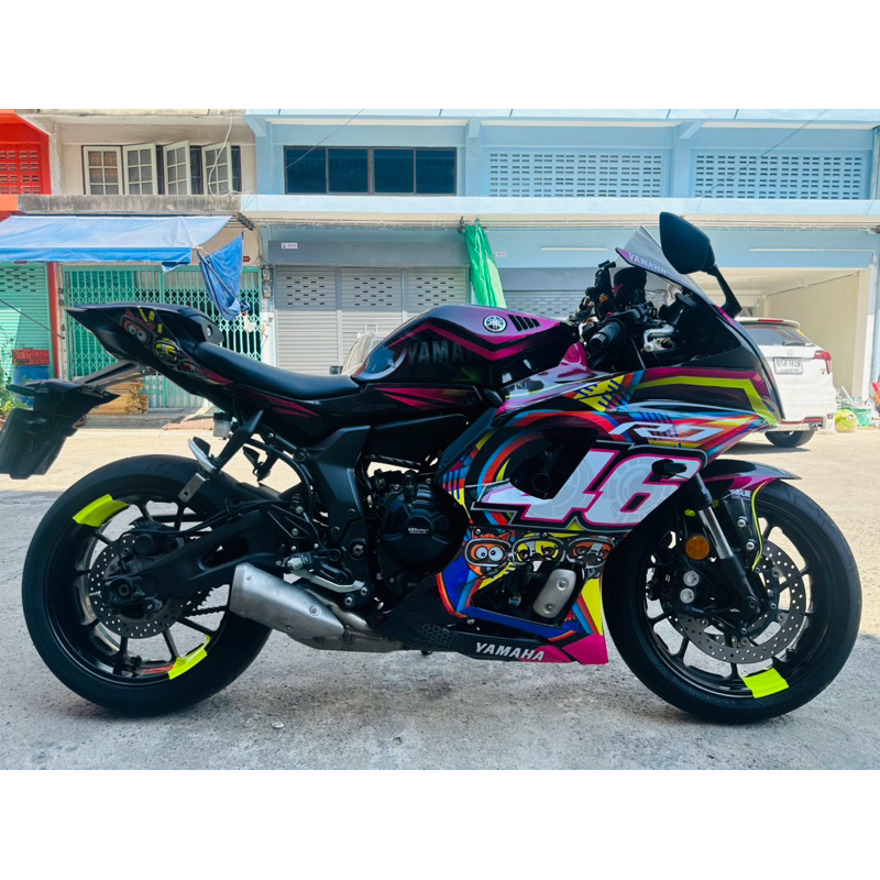 สติ๊กเกอร์ ติดรถ yamaha R7 ลาย46 pink | Shopee Thailand