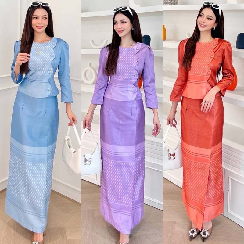 ชุดไทยจิตรลดาสีชมพู เรียบหรูดูแพง ใส่ได้ทุกโอกาส ดาราเซเลบนิยม | ANANYA มุมมองที่ 5
