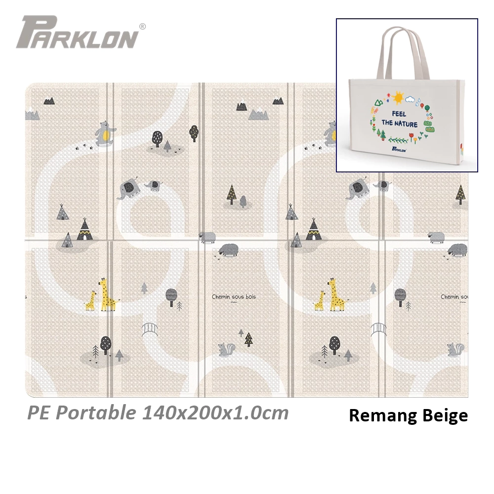 PARKLON PE Portable Mat แผ่นรองคลานเกาหลีรุ่นพับได้ เกรดพรีเมียม พร้อมกระเป๋าพกพา