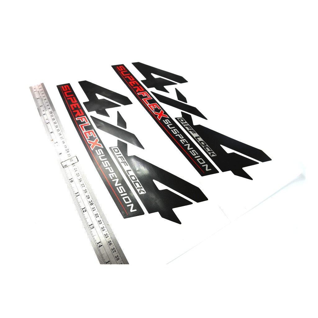 sticker 4x4 diff lock super flex suspension + sticker PRERUNNER SUPER ...