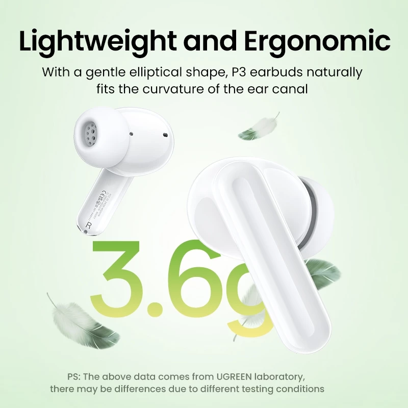 UGREEN Hitune P3 รุ่น 45110 Bluetooth 5.4 หูฟังไร้สาย Bluetooth Earphone ตัดเสียงรบกวน หูฟังกันน้ำ https://wayoza.com