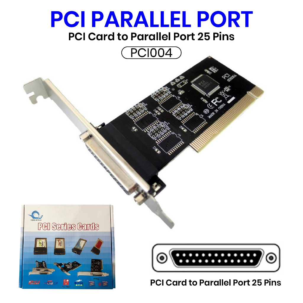 สินค้าพร้อมจัดส่งทุกวัน PCI Card Parallel Port 25 Pins PCI004 DoubleBBB ...