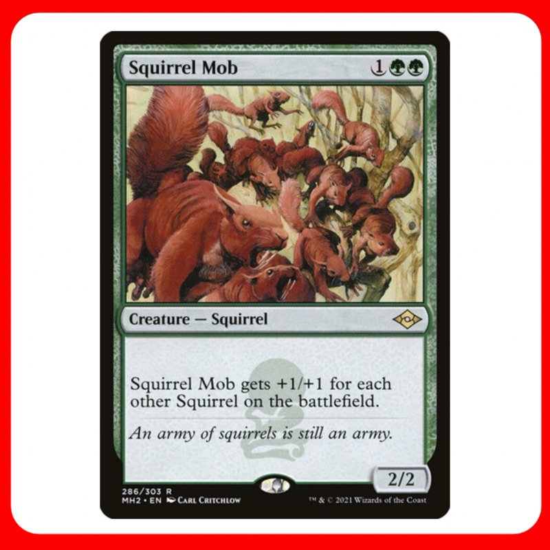 [MTG] Squirrel Mob [MH2] [GREEN] [RARE] [NORMAL] [ENG] (การ์ดเมจิค ...