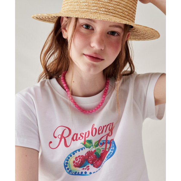 [RONRON] RASPBERRY JAM RAGLAN CROP Tシャツ★新作・24SS★ RONRON] RASPBERRY JAM RAGLAN CROP Tシャツ☆新作・24SS