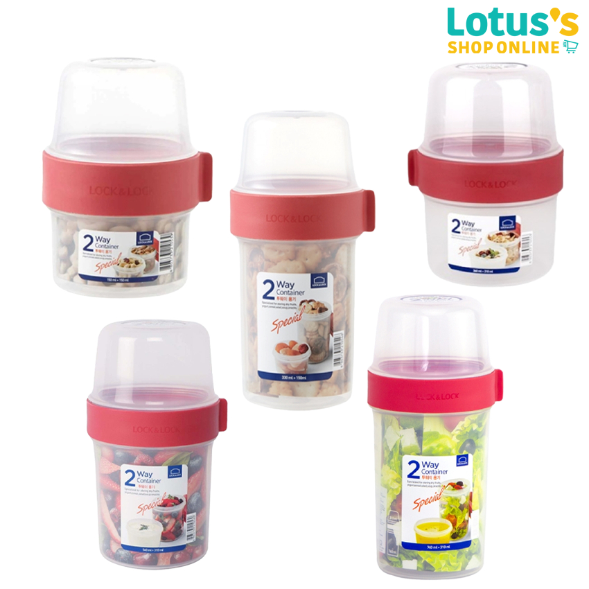 ล็อกเอ็นล็อก กล่องใส่อาหาร 2 ชั้น LocknLock 2 Way Container | Shopee ...