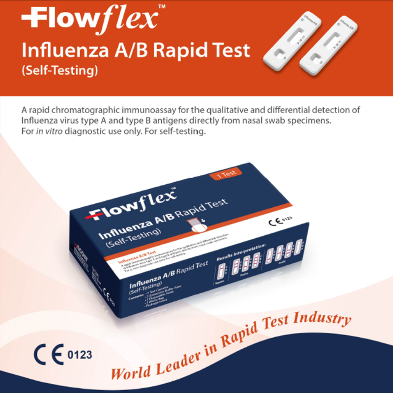 ชุดตรวจไข้หวัดใหญ่ Flowflex Influenza A/B (ชุด 20 กล่อง) | Shopee Thailand