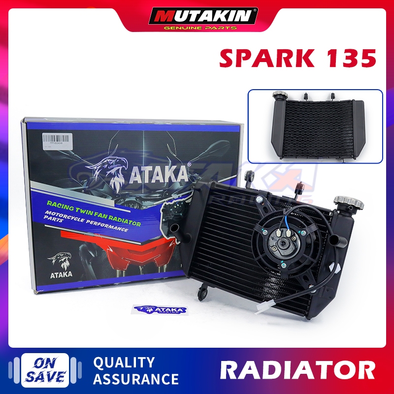 ATAKA หม้อน้ำแต่ง Radiators 1 ใบพัดใหญ่ หม้อน้ำ YAMAHA SPARK135 โต้ง ...